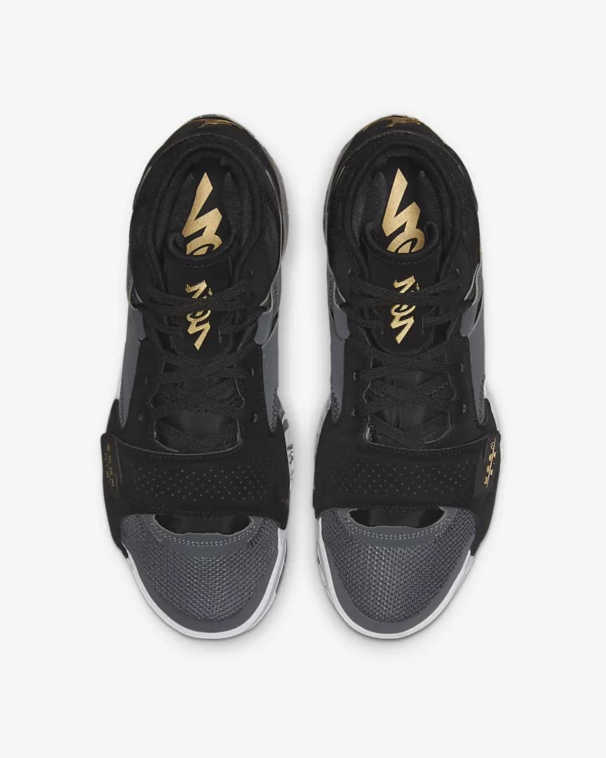 Nike Jordan Zion 2 Tb Unisex Shoes Size 7.5, Color: Black/Metallic Gold