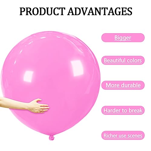 9Pcs Big 36 Inch Balloons, assroted giant balloons, Latex Balloons, Large Balloons for Birthday Wedding Party Decorations.