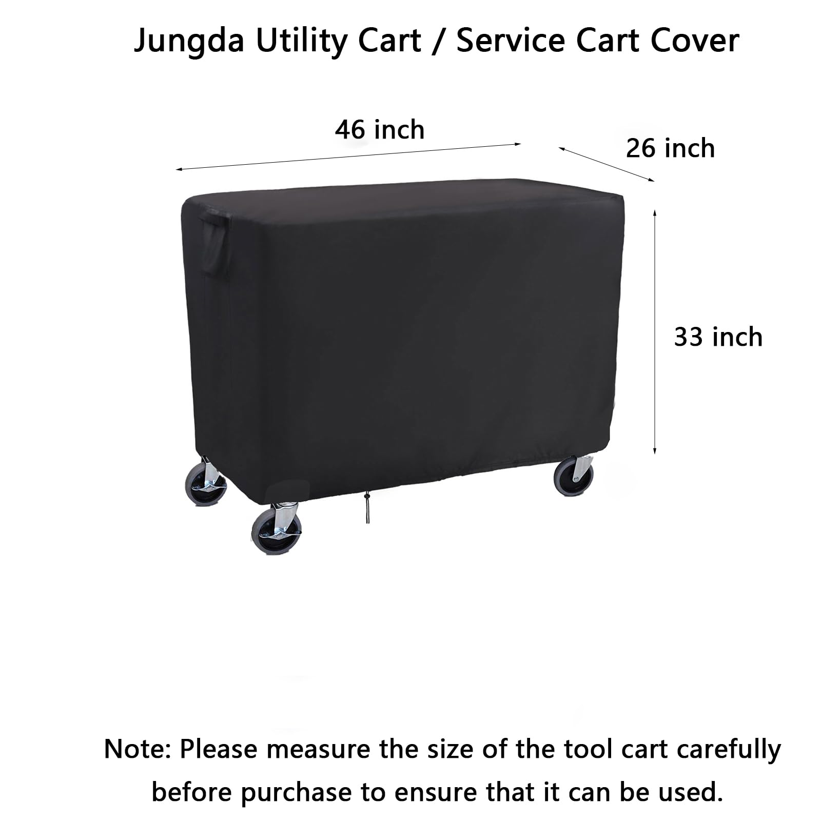 Jungda Rolling Tool Cart Cover 46 Inch,Waterproof Utility Cart Cover Service Cart Cover - 46 X 26 X 33 Inch