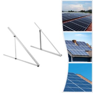 45" Adjustable Solar Panel Mount Brackets, with Foldable Tilt Legs Tilt Mount Brackets for RV, Roof, Boat, Any Off-Grid Systems