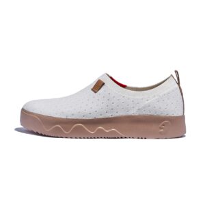 uin women's art travel walking shoes slip on casual lightweight wide toe fashion sneaker toledo Ⅸ bright white (7)