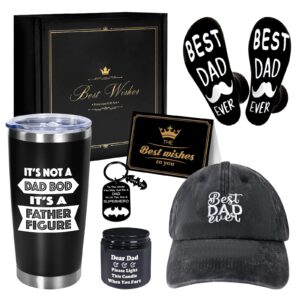 tecanne birthday gifts for dad from daughter, son - fathers day gift box baskets for dad, husband, men best christmas package idea