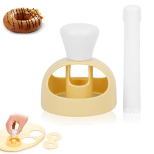 donut cutter with dipping plier, donut maker diy doughnut cutter biscuit stamp mould desserts cutter mould kitchen baking tool