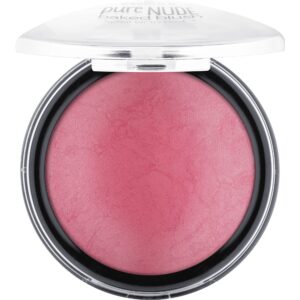 essence | pure nude baked blush | highly pigmented baked texture for a bright, healthy glow | available in 8 gorgeous shimmery shades | vegan & cruelty free (08 berry cheeks)