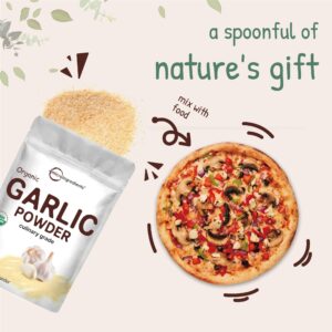Organic Garlic Powder, 3lbs | Premium Source from Harvested Raw Allium Sativum Bulb |Culinary Grade | Great for Seasonings, Meats & Vegetables | Additive Free, Non-GMO, Bulk Supply