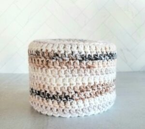 crochet toilet paper cover, mega roll size - toilet paper cozy (sand dunes)