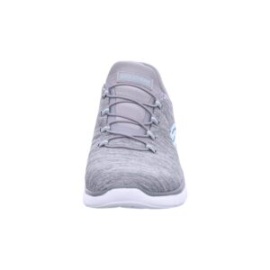 Skechers Women's Hands Free Slip Ins Summits Dazzling Haze Sneaker, Grey Mint, 8.5 Wide