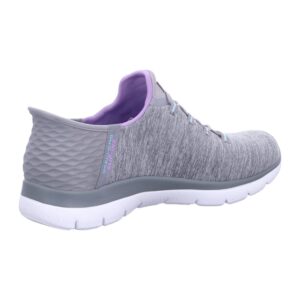 Skechers Women's Hands Free Slip Ins Summits Dazzling Haze Sneaker, Grey Mint, 8.5 Wide