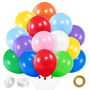 200pcs 5 inch balloon assorted colors, mini latex small balloon, 5 inch latex balloon for party birthday baby shower.(color)