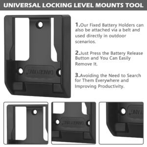 DANGBYANG Fixed Battery Holders, Cordless Battery Mounts Power Tools Fit for 20V 60V MAX Battery Base (6 Pack Yellow)