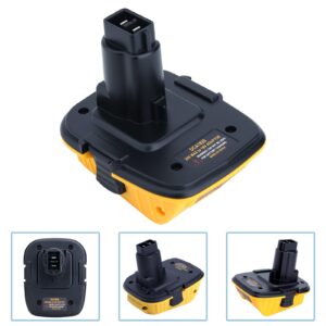 DCA1820 Adapter Compatible with Dewalt 18V Battery Tools, Compatible with Dewalt 20V Max Lithium Battery DCB203 DCB204 to 18V XRP NiCad NiMh Batteries DC9096