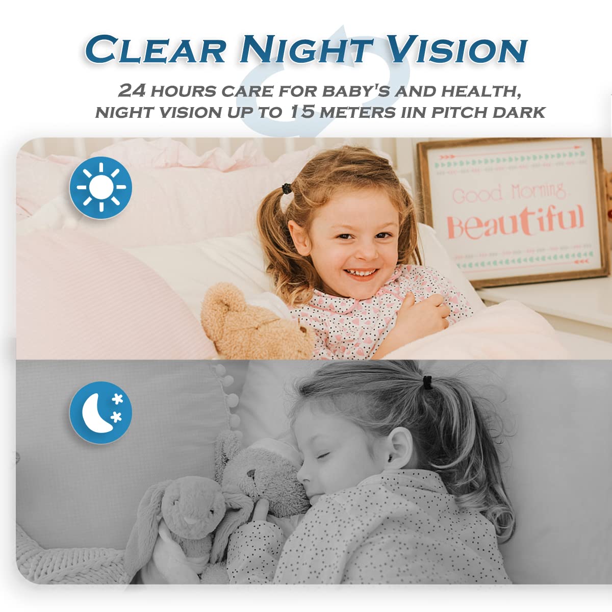 4MP Indoor Camera, 2K Security Camera for Baby Monitor, 360° PTZ Wireless Cameras for Home Security, 5G & 2.4G WiFi Pet Camera with Phone App, Night Vision Motion Detection Siren Works with Alexa