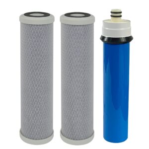 compatible replacement filter set with membrane(tfc-rs9-50) for rainsoft uf50 21179 reverse osmosis system