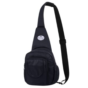 hua angel small sling bag, crossbody shoulder bag hiking daypack multipurpose floral sling chest bag for travel sport running