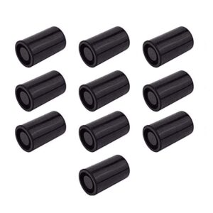 35mm caliber plastic film canisters with caps -10pc (black)