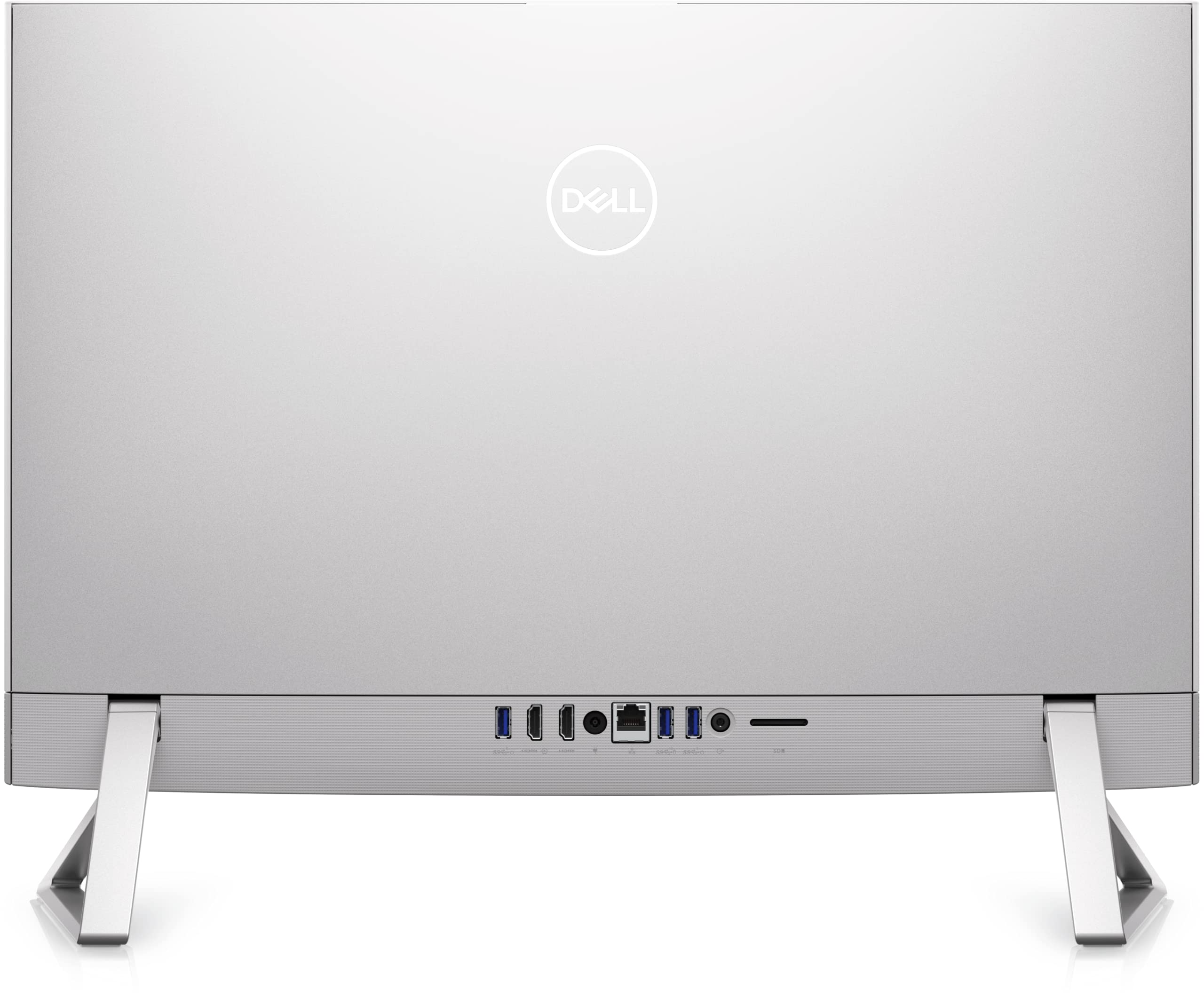 Dell 2022 Inspiron 5410 24-inch FHD Touchscreen All-in-One Desktop 10-Core 12th Intel Core i5-1235U Iris Xe Graphics 12GB DDR4 256GB NVMe SSD + 1TB HDD WiFi 6E Bluetooth RJ45 Windows 11 Pro - Silver