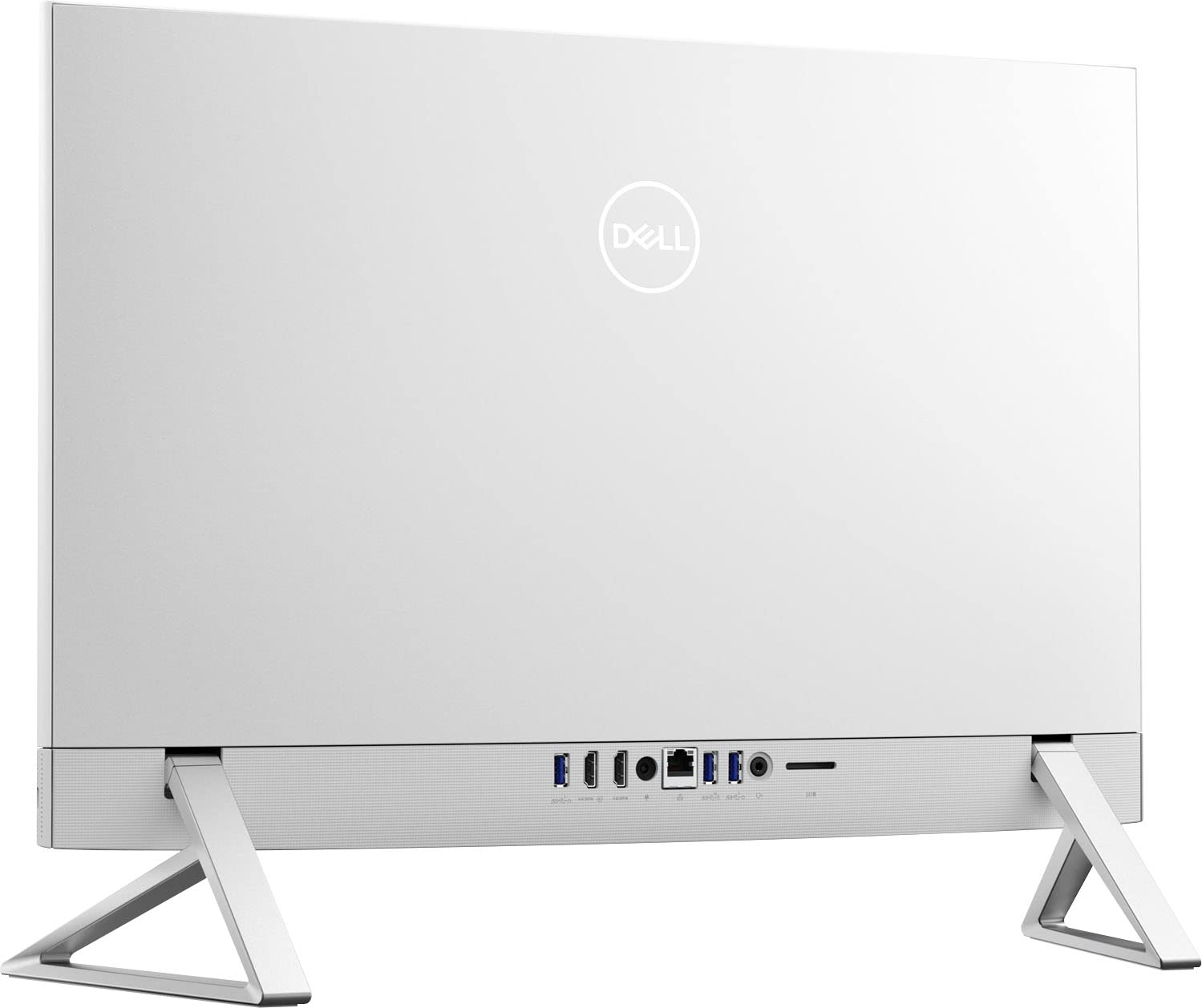 Dell 2022 Inspiron 5410 24-inch FHD Touchscreen All-in-One Desktop 10-Core 12th Intel Core i5-1235U Iris Xe Graphics 12GB DDR4 256GB NVMe SSD + 1TB HDD WiFi 6E Bluetooth RJ45 Windows 11 Pro - Silver