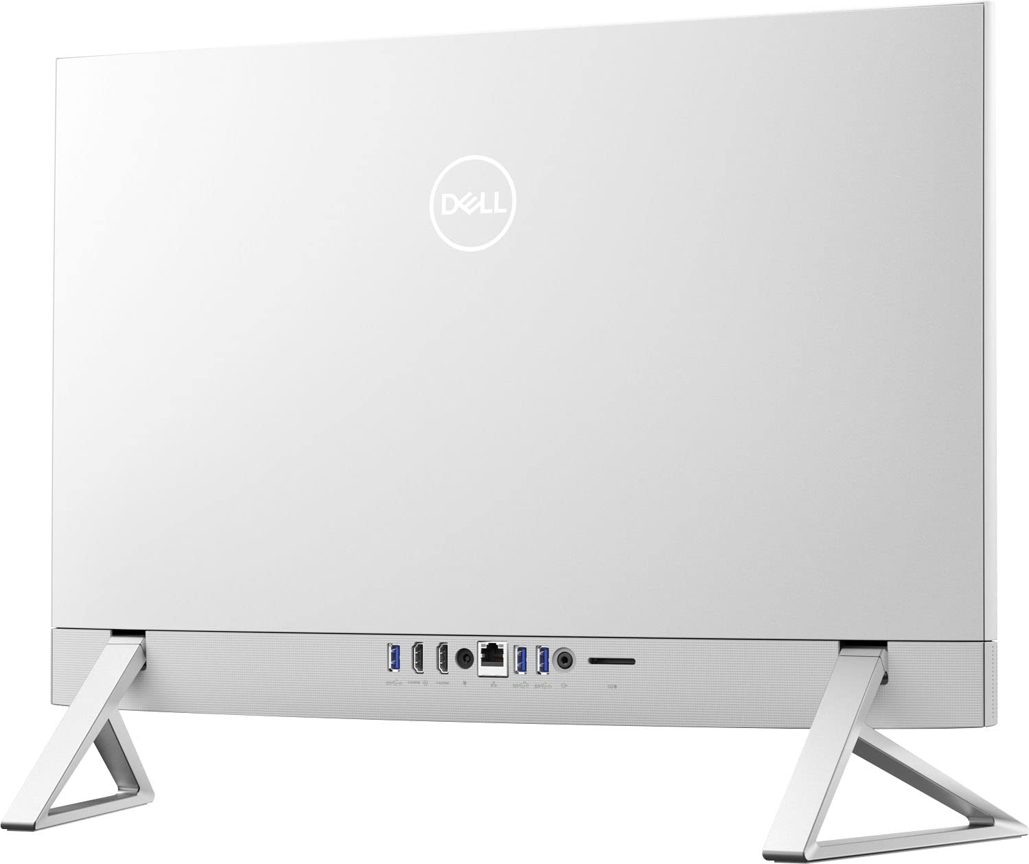 Dell 2022 Inspiron 5410 24-inch FHD Touchscreen All-in-One Desktop 10-Core 12th Intel Core i5-1235U Iris Xe Graphics 12GB DDR4 256GB NVMe SSD + 1TB HDD WiFi 6E Bluetooth RJ45 Windows 11 Pro - Silver