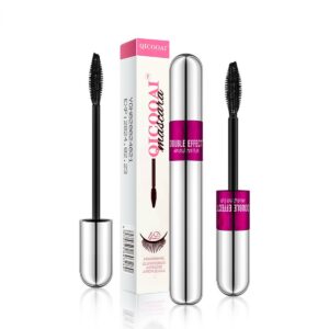 2 in 1 lash mascara - 4d lashes mascara with black mascara for 5x longer waterproof wear lasting no clumping superstrong (1-1pcs)