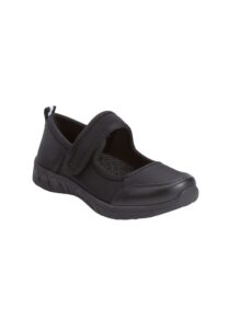 comfortview women's wide width the water shoe- 8 1/2 w, black