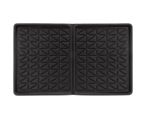 all weather floor mat for wonderfold w4 - compatible with wonderfold stroller wagons, made from tpe to protect wagon from sand, dirt, and water heavy duty sturdy durable, black，33.5"x20.5"x0.75"