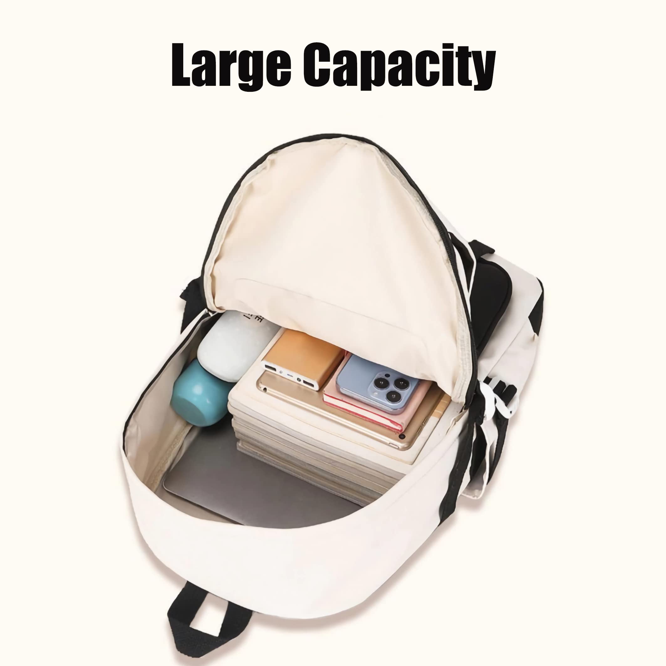 Dalicoter Genshin Impact Backpack Albedo Anime Laptop Bookbag Student Backpack 3D Print School Bags Travel Backpack With Gift