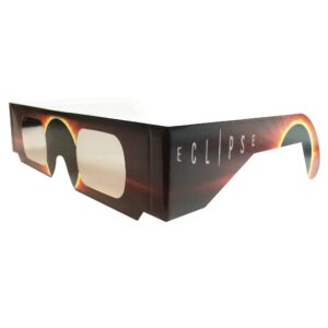 the eclipser american paper optics glasses - burning sun eclipse glasses - eye protection glasses for solar viewing - solar eclipse glasses for school science fairs & solar eclipse viewing - 5 pack