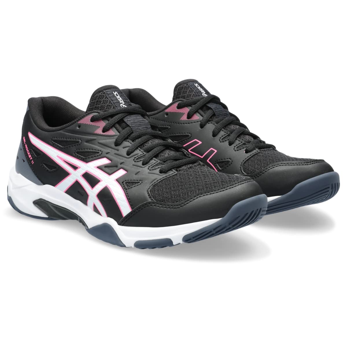 ASICS Women's Gel-Rocket 11 Shoes, 6.5, Black/White