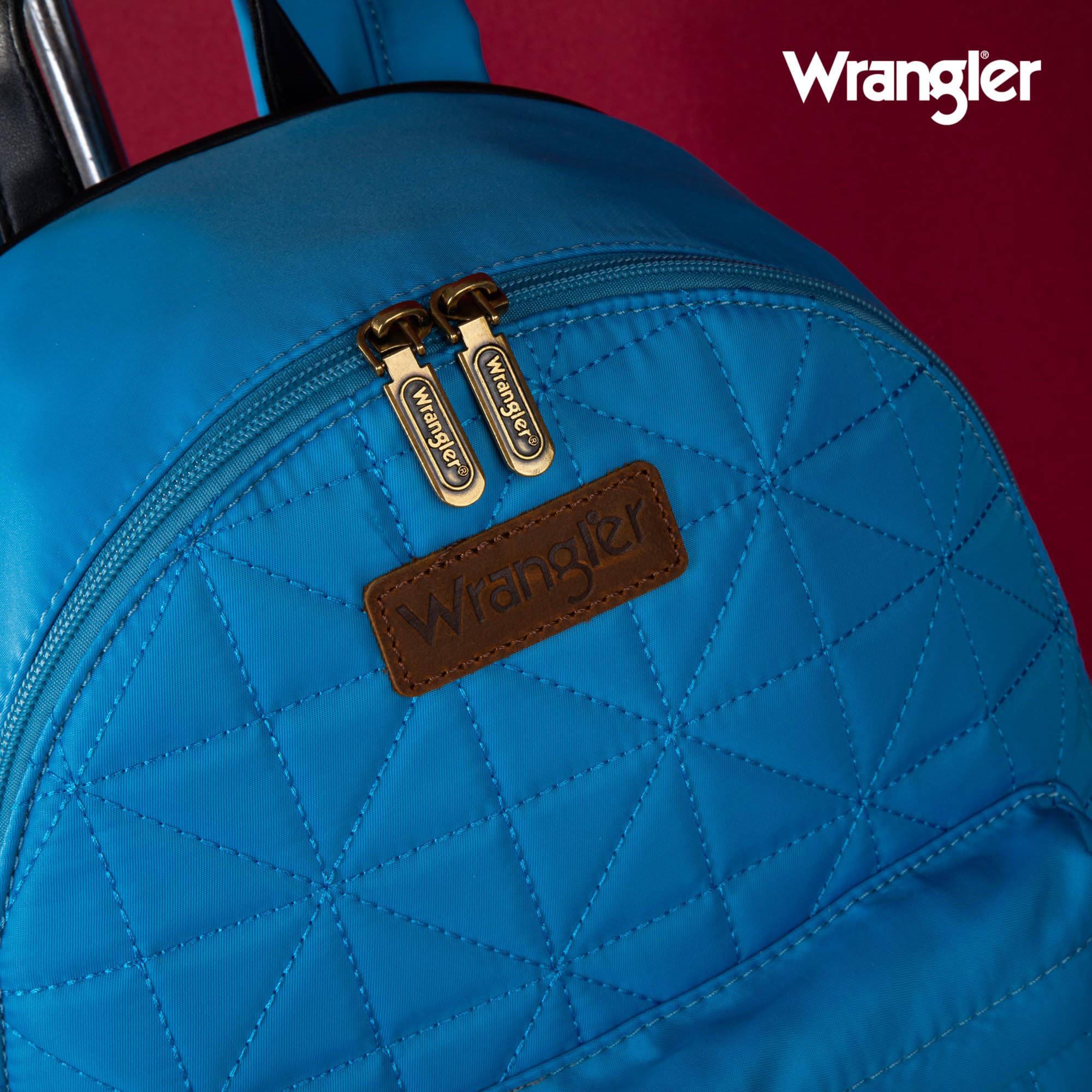 Montana West × Wrangler Backpack Purse for Women Quilted Backpack for Casual