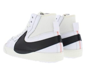 nike blazer mid '77 jumbo unisex shoes size 9, color: white/black/pearl white