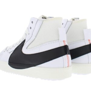 Nike Blazer Mid '77 Jumbo Unisex Shoes Size 9, Color: White/Black/Pearl White