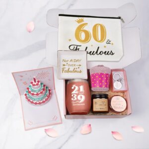 60th Birthday Gifts For Women, Happy 60th Birthday Gifts For Her Best Friend Mom Sister Wife Girlfriend Coworker Turning 60, Gift For 60 Year Old Woman Birthday Unique, Funny Birthday Gift Box Ideas