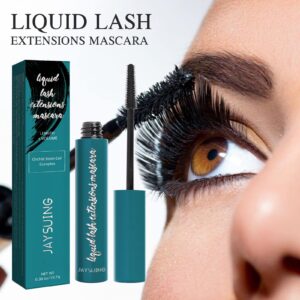 Mascara Liquid Lash Extensions, Black Liquid Waterproof Smudge-proof Natural No Clumping Smudging Lasting All Day Mascara (color 1P)