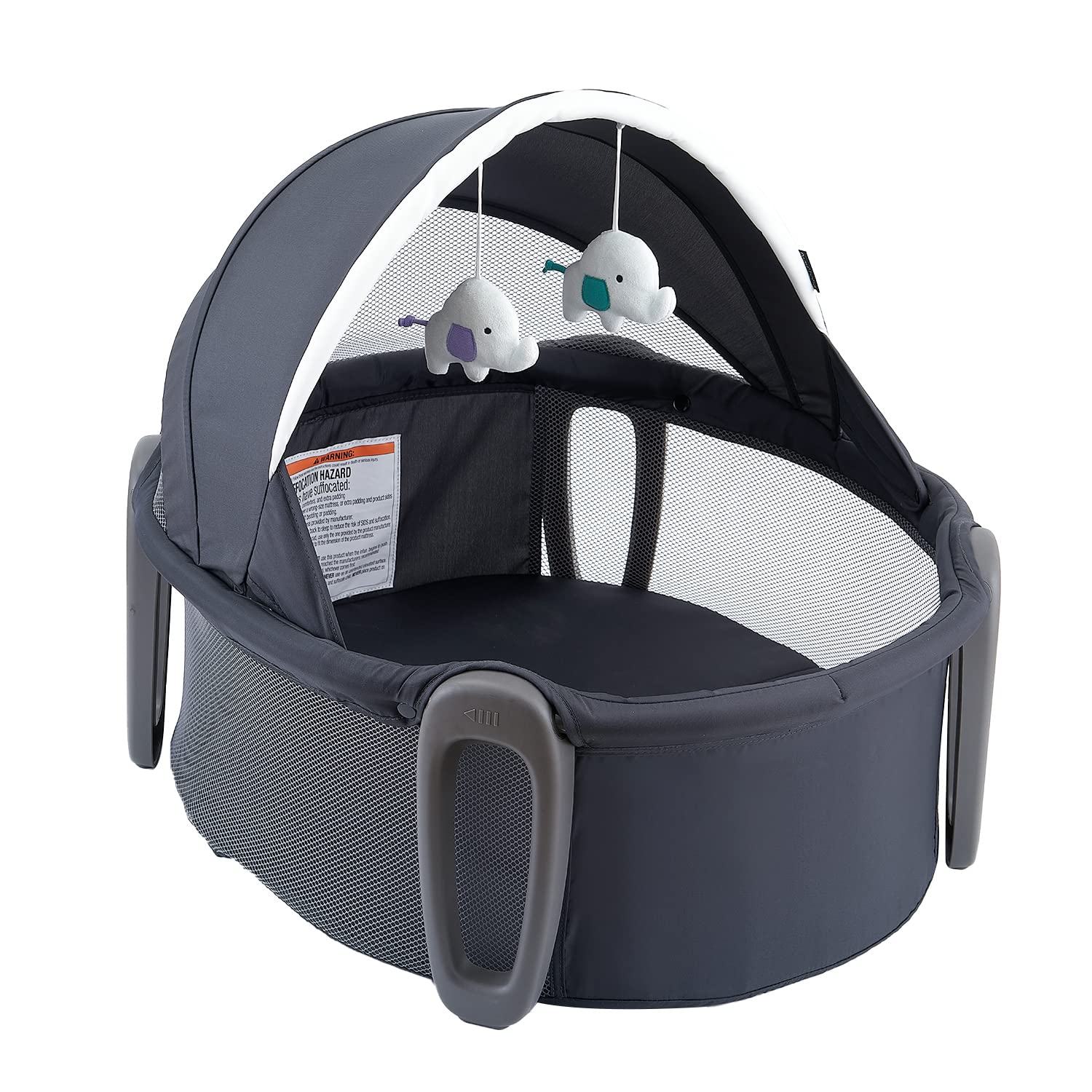 Pamo babe Portable Bassinet and Play Space On-The-Go Baby Dome with Toys and Canopy