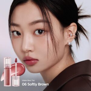 Peripera Water Bare Tint (006 SOFTLY BROWN) - Lip Tint, Lip Stain, Glowy Tint