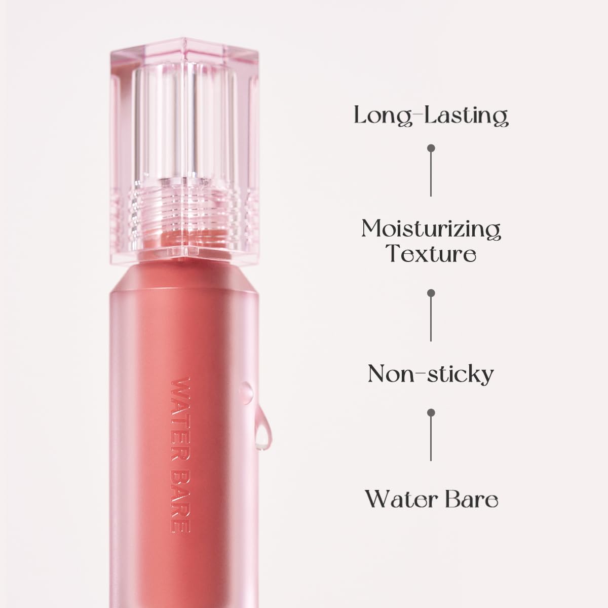 Peripera Water Bare Tint (006 SOFTLY BROWN) - Lip Tint, Lip Stain, Glowy Tint