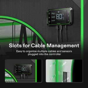 VIVOSUN GIY Smart Grow Tent System 2.7x2.7, WiFi-Integrated Grow Tent Kit, with Automate Ventilation and Circulation, Schedule Full Spectrum 150W LED Grow Light, and GrowHub E42A Controller