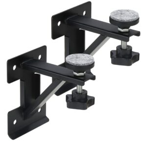 a-karck undermount sink brackets for narrow cabinet, sink repair kit with black coating prevent rust, 13 ga steel effectively share sink weight(2 pcs)