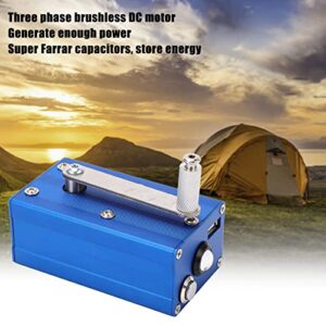 Hand Generator with Manual Hand Crank Power Generator High Power Phone Charger COB Light for Outdoor Camping Survival Gear