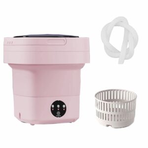 portable washing machine, foldable mini washing machine for underwear, baby clothes, or small items, suitable for apartments, dormitories, camping, travel (110-260v),purple