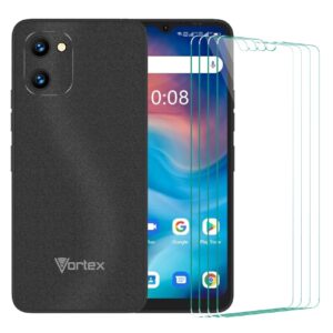 futanwei [4 pack] screen protector for vortex z22 cell phone | vortex z22 screen protectors | tempered glass film | 9h hardness | hd transparency | bubble free | anti-scratch | anti-fingerprint