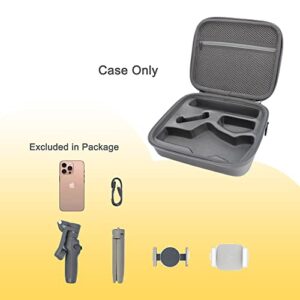 NOITI OSMO Mobile 6 Case for DJI OM 6 Smartphone Gimbal,Small Portable Carrying Case Waterproof Storage Bag Compatible with OSMO Mobile 6 Gimbal Stabilizer Accessories(Grey)