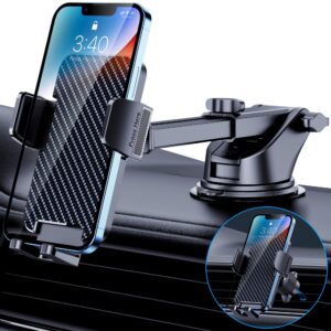 bipopibo car phone holder mount phone mount for car dashboard windshield air vent universal cell phone automobile cradles hands-free phone stand for car fit iphone android