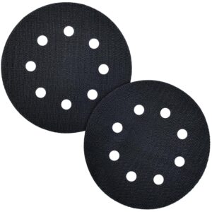2 pack 5 inch 8 hole premium hook and loop pad saver for random orbital sanders notably extends the backing pad´s lifetime,multi hole pad protector