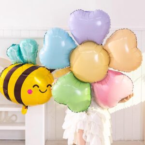 Bee Balloons Bee Birthday Party Decorations Supplies for Wedding Birthday Bee Theme Party Baby Shower, 4 Pack