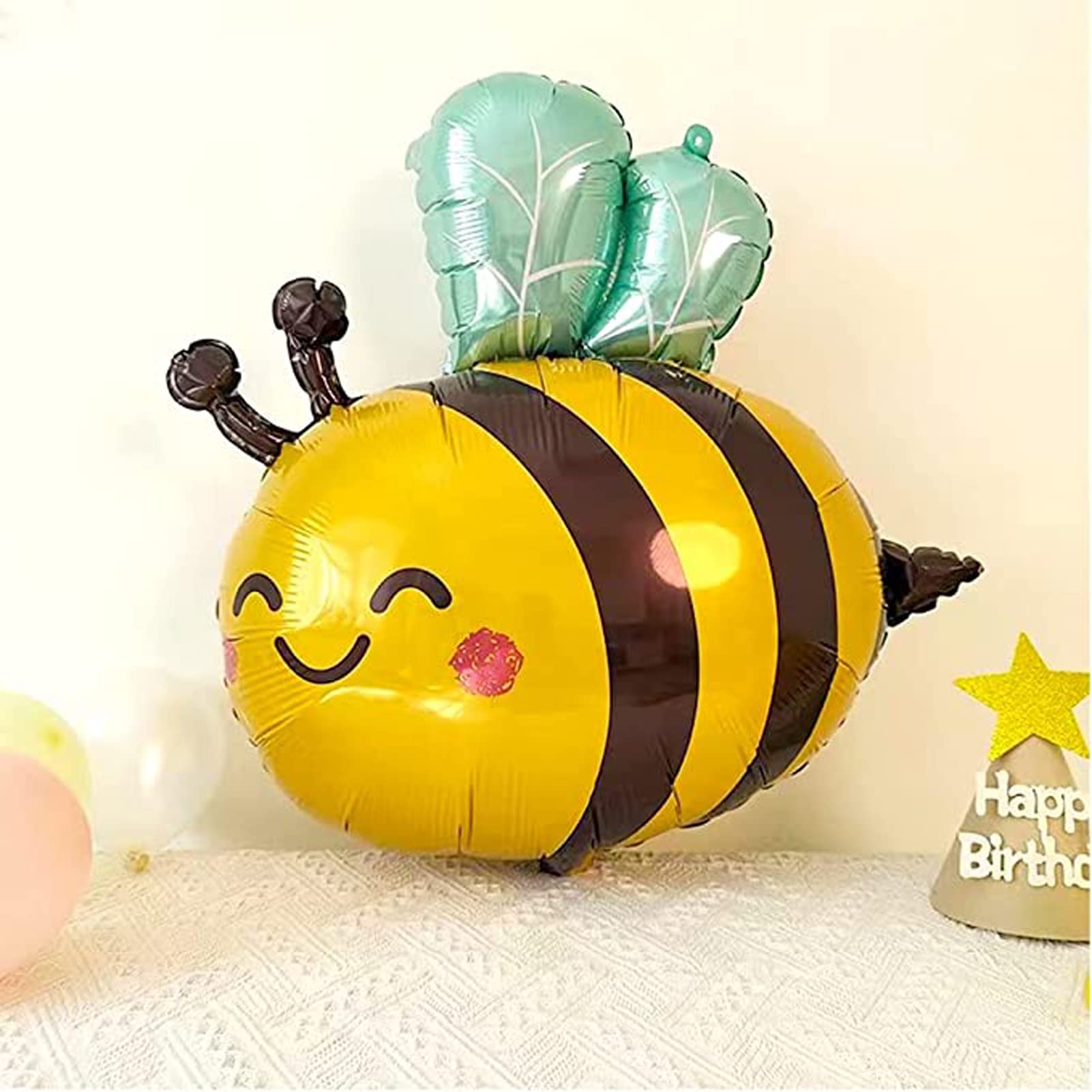 Bee Balloons Bee Birthday Party Decorations Supplies for Wedding Birthday Bee Theme Party Baby Shower, 4 Pack