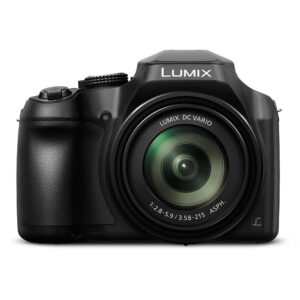 Panasonic Lumix DC-FZ80 Digital Camera (DC-FZ80K) - Bundle - with 256GB Memory Card + LED Video Light + DMW-BMB9 Battery + Digital Flash + Soft Bag + 12 Inch Flexible Tripod + More (Renewed)