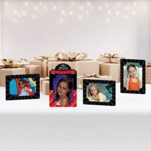 Big Dot of Happiness Red Carpet Hollywood - Movie Night Party 4x6 Picture Display - Paper Photo Frames - Set of 12