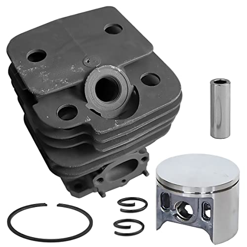 Realman 027-132-020 027-132-032 027-132-050 44mm Cylinder Piston Ring Rebuild Kit For Makita Chainsaw DCS-520 DCS-5200 DCS-5200i Dolmar 111 115 115i PS-52 Chainsaw