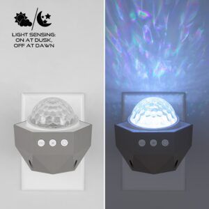 ENBRIGHTEN Galaxy Projector Light, Plug in, Night Light, Galaxy Ceiling Projector, Night Light Projector, Star Galaxy Projector, Galaxy Ceiling Projector for Bedroom, Playroom, and More, 70334-T1